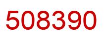Number 508390 red image