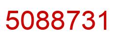 Number 5088731 red image
