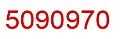 Number 5090970 red image