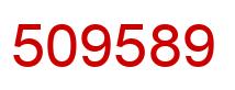 Number 509589 red image