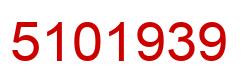 Número 5101939 imagen rojo