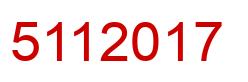 Número 5112017 imagen rojo