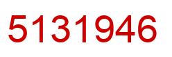 Number 5131946 red image
