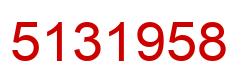 Number 5131958 red image