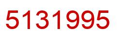 Number 5131995 red image