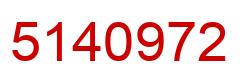 Number 5140972 red image