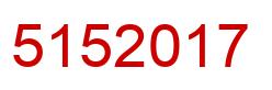 Número 5152017 imagen rojo