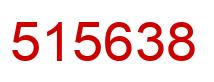 Number 515638 red image