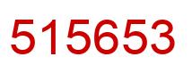 Number 515653 red image