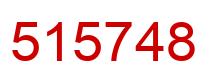 Number 515748 red image