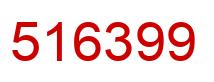Number 516399 red image