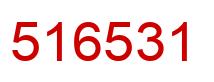 Number 516531 red image
