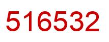 Number 516532 red image