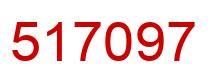 Number 517097 red image