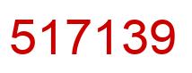 Number 517139 red image