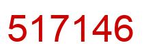 Number 517146 red image