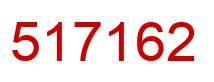 Number 517162 red image
