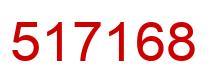 Número 517168 imagen rojo