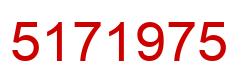 Number 5171975 red image