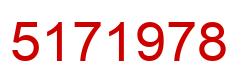 Number 5171978 red image