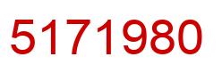 Number 5171980 red image