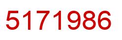 Number 5171986 red image