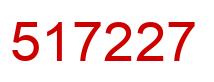 Number 517227 red image