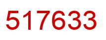 Number 517633 red image
