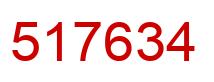 Number 517634 red image