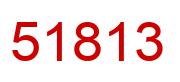 Number 51813 red image