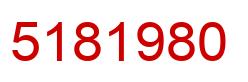 Number 5181980 red image