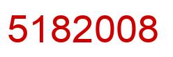 Number 5182008 red image