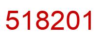 Number 518201 red image