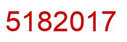 Number 5182017 red image
