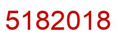 Number 5182018 red image