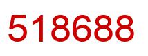 Number 518688 red image