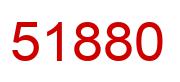 Number 51880 red image