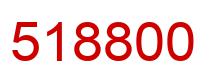 Number 518800 red image