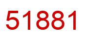 Number 51881 red image