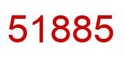 Number 51885 red image