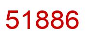 Number 51886 red image