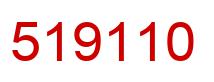 Number 519110 red image