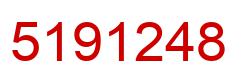 Number 5191248 red image