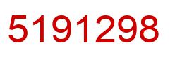 Number 5191298 red image