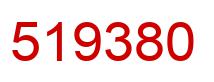 Number 519380 red image