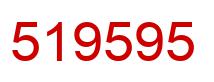 Number 519595 red image