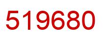 Number 519680 red image