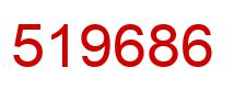 Number 519686 red image