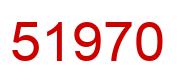 Number 51970 red image