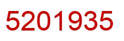 Number 5201935 red image